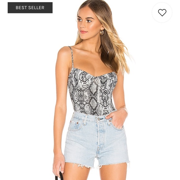 Other - Superdown Snake Print Bodysuit
